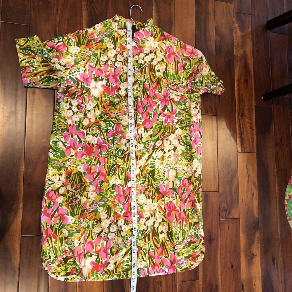 Women's Vintage Night Gown Robe House Duster Handmade Floral Button Up - Picture 11 of 12